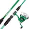 Leisure Sports Fishing Rod and Reel Combo, Spinning Reel, Gear for Bass and Trout Fishing, Great for Kids, Green 958638ILK - alternate 1